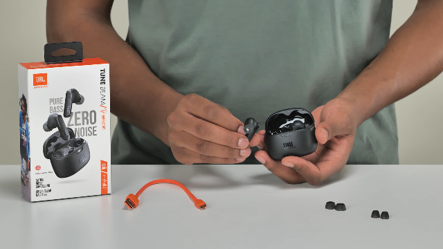 JBL Tune Beam True Wireless Noise Cancelling Earbuds, Pure Bass